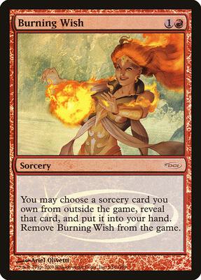 Burning Wish card from Judge Promos
