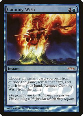 Cunning Wish card from Judge Promos
