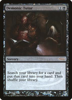 Demonic Tutor card from Judge Promos