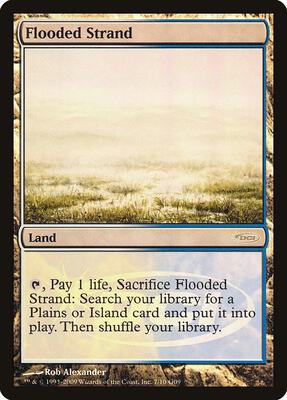 Flooded Strand card from Judge Promos