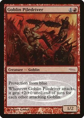 Goblin Piledriver card from Judge Promos