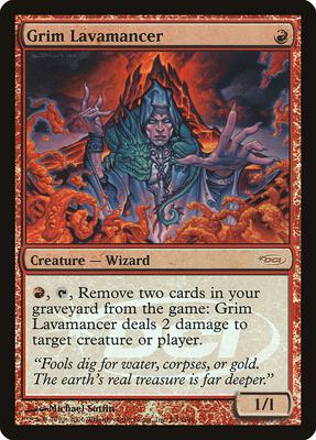 Grim Lavamancer card from Judge Promos