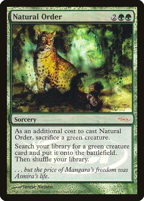 Natural Order card from Judge Promos