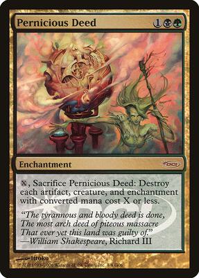 Pernicious Deed card from Judge Promos