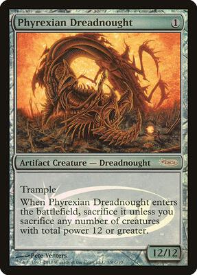 Phyrexian Dreadnought card from Judge Promos