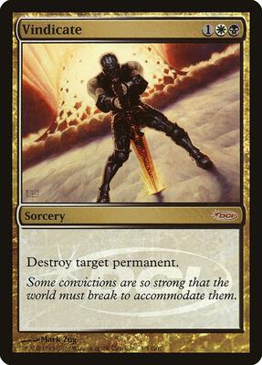 Vindicate (2007) card from Judge Promos