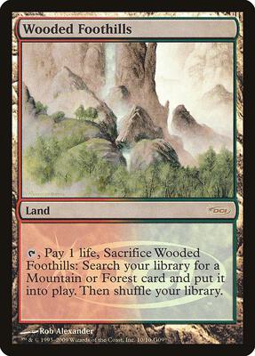 Wooded Foothills card from Judge Promos
