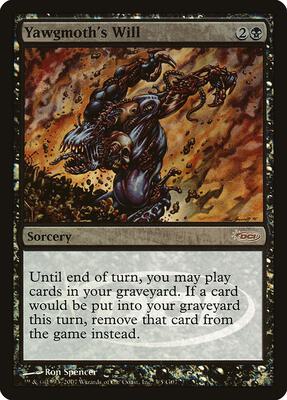 Yawgmoth's Will card from Judge Promos