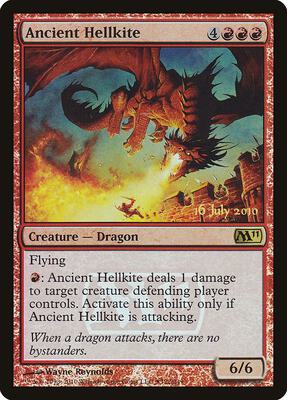 Ancient Hellkite card from Launch Party & Release Event Promos