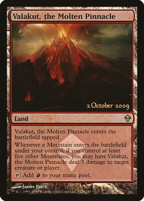 Valakut, the Molten Pinnacle card from Launch Party & Release Event Promos