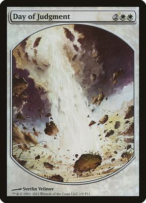 Day of Judgment card from Magic Player Rewards