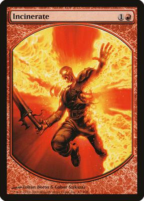 Incinerate card from Magic Player Rewards