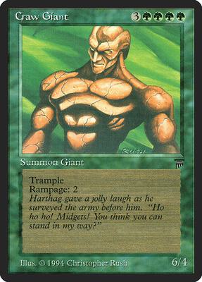 Craw Giant card from Legends
