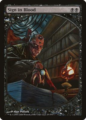 Sign in Blood card from Magic Player Rewards