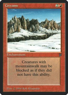 Crevasse card from Legends