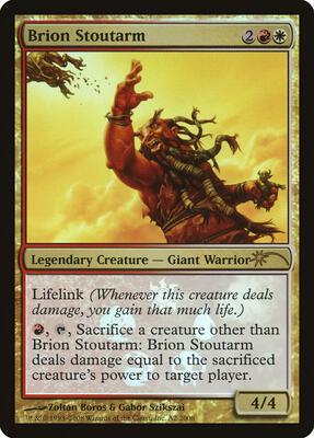 Brion Stoutarm card from Media Promos