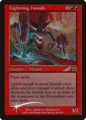 Lightning Hounds card from Media Promos