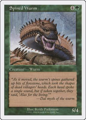 Spined Wurm card from Media Promos