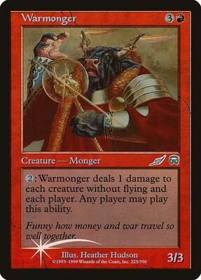 Warmonger card from Media Promos