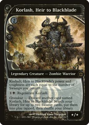 Korlash, Heir to Blackblade card from Prerelease Cards