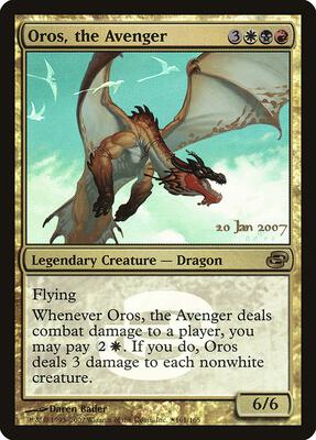 Oros, the Avenger card from Prerelease Cards