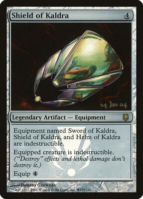 Shield of Kaldra card from Prerelease Cards