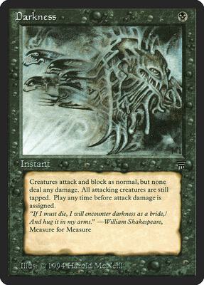 Darkness card from Legends