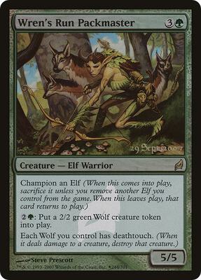 Wren's Run Packmaster card from Prerelease Cards