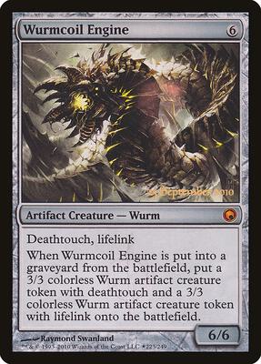 Wurmcoil Engine card from Prerelease Cards