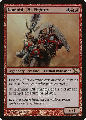Kamahl, Pit Fighter (15th Anniversary) card from Unique and Miscellaneous Promos