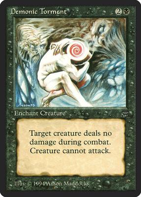 Demonic Torment card from Legends