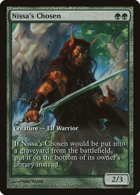 Nissa's Chosen card from Game Day & Store Championship Promos