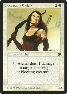 D'Avenant Archer card from Legends