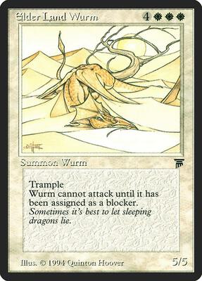 Elder Land Wurm card from Legends