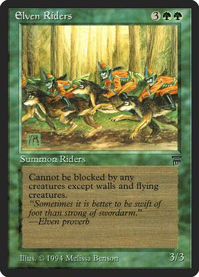 Elven Riders card from Legends