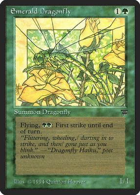 Emerald Dragonfly card from Legends