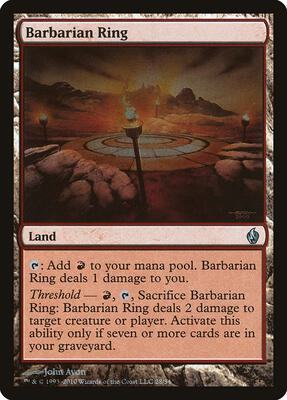 Barbarian Ring card from Premium Deck Series: Fire and Lightning