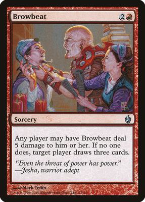 Browbeat card from Premium Deck Series: Fire and Lightning
