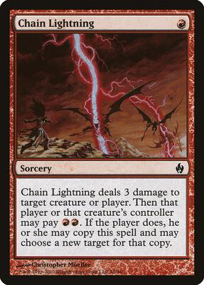 Chain Lightning card from Premium Deck Series: Fire and Lightning
