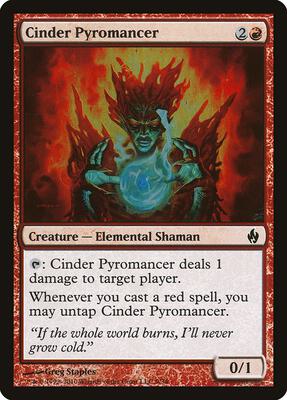 Cinder Pyromancer card from Premium Deck Series: Fire and Lightning
