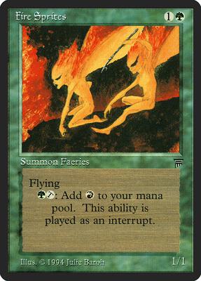 Fire Sprites card from Legends