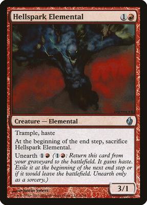 Hellspark Elemental card from Premium Deck Series: Fire and Lightning