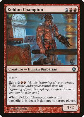 Keldon Champion card from Premium Deck Series: Fire and Lightning
