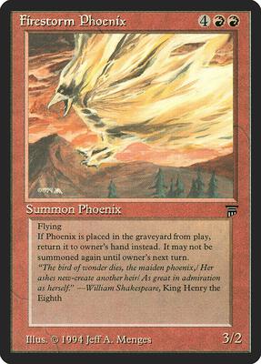 Firestorm Phoenix card from Legends