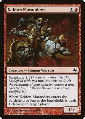 Keldon Marauders card from Premium Deck Series: Fire and Lightning