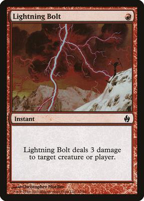 Lightning Bolt card from Premium Deck Series: Fire and Lightning