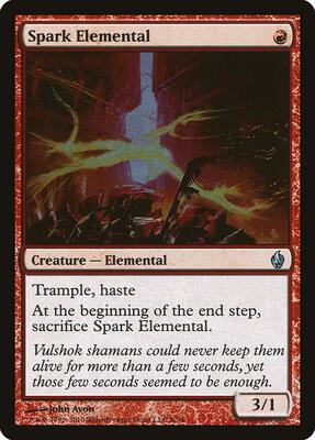 Spark Elemental card from Premium Deck Series: Fire and Lightning