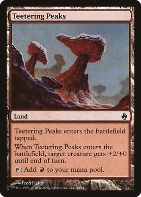 Teetering Peaks card from Premium Deck Series: Fire and Lightning