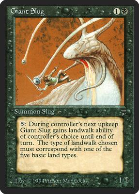 Giant Slug card from Legends