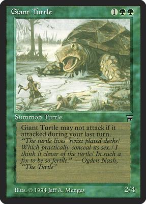 Giant Turtle card from Legends